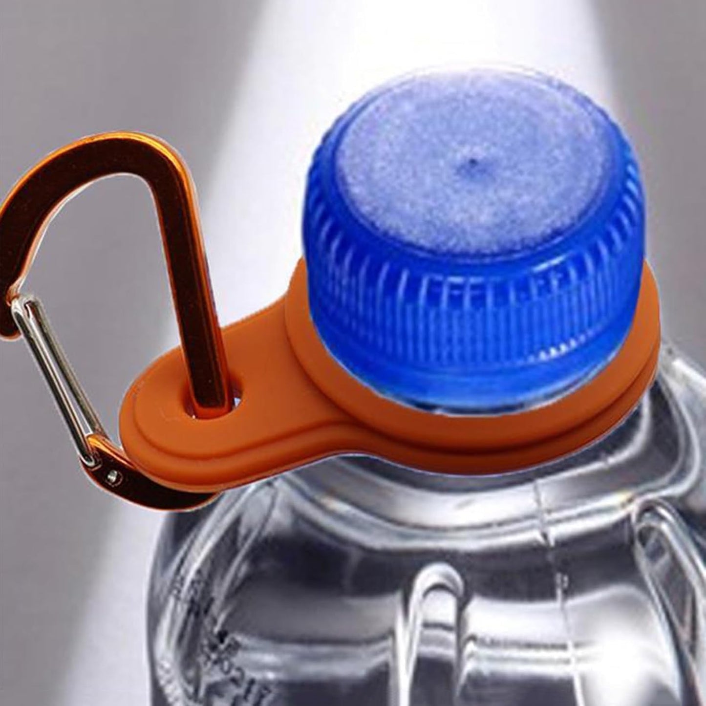 6 Pcs Silicone Water Bottle Buckle with Carabiner Clip Portable Secure Bottle Holder Water Bottle Hanging Rings Silicone Water Bottle Buckle Portable Hiking Sports Camping Water Bottle Accessories