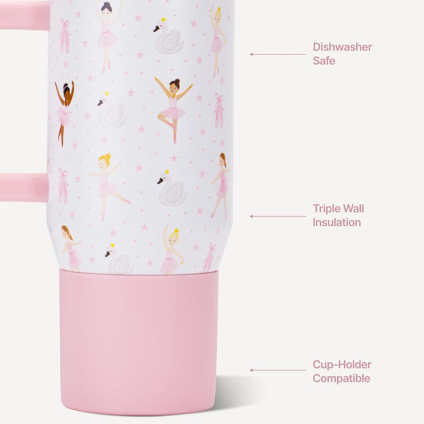 HydroJug Kids - 20 oz Insulated Kids Water Bottle with Flip Straw & Handle | Leak-Proof & Durable | Perfect for School, Sports, Lunch, Travel & Camp, Primrose