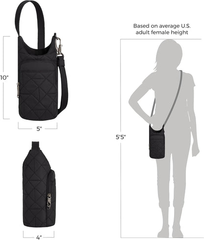 Travelon Anti-Theft Boho Insulated Water Bottle Tote