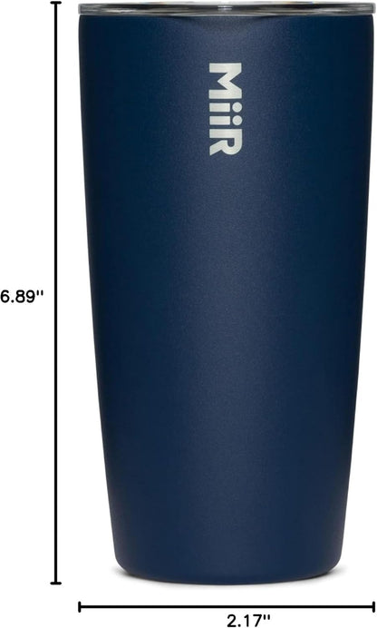 MiiR Tumbler, 12oz Insulated Stainless Steel with Press Fit Slide Lid – Splash Proof Design, Holds Hot & Cold Beverages, Stylish & Functional Cup Holder Compatible