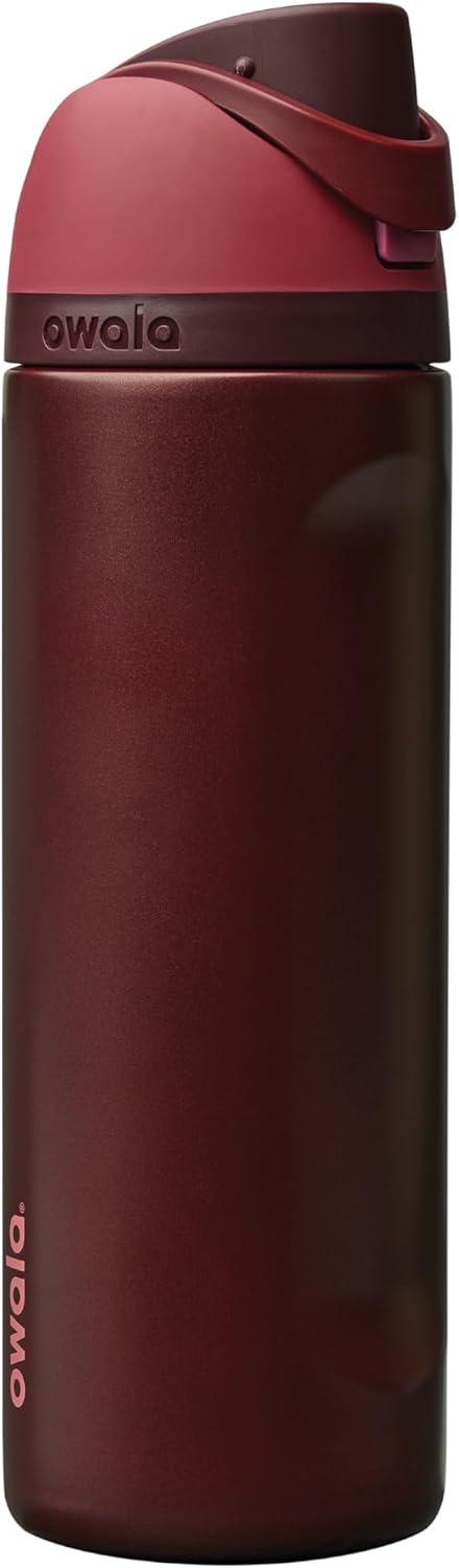 Owala FreeSip Insulated Stainless Steel Water Bottle with Straw, BPA-Free Sports Water Bottle, Great for Travel, 32 Oz, Denim