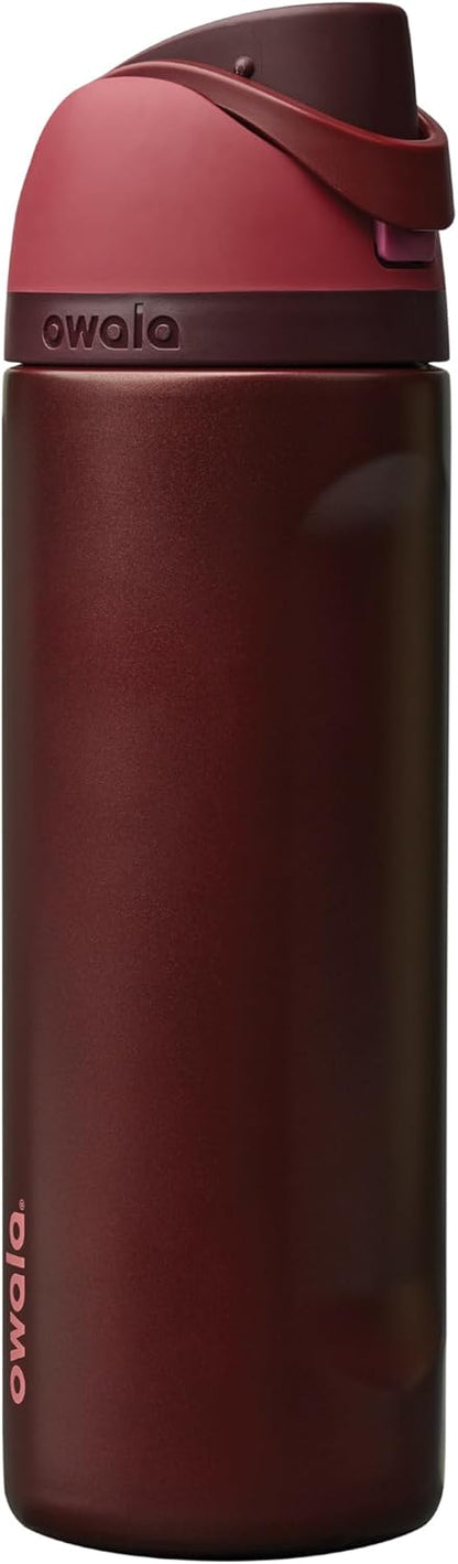 Owala FreeSip Insulated Stainless Steel Water Bottle with Straw, BPA-Free Sports Water Bottle, Great for Travel, 32 Oz, Denim