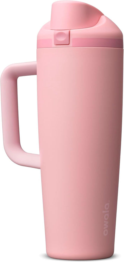 Owala FreeSip Tumbler - Stainless Steel - 40-oz. - Tan (Lightly Toasted)