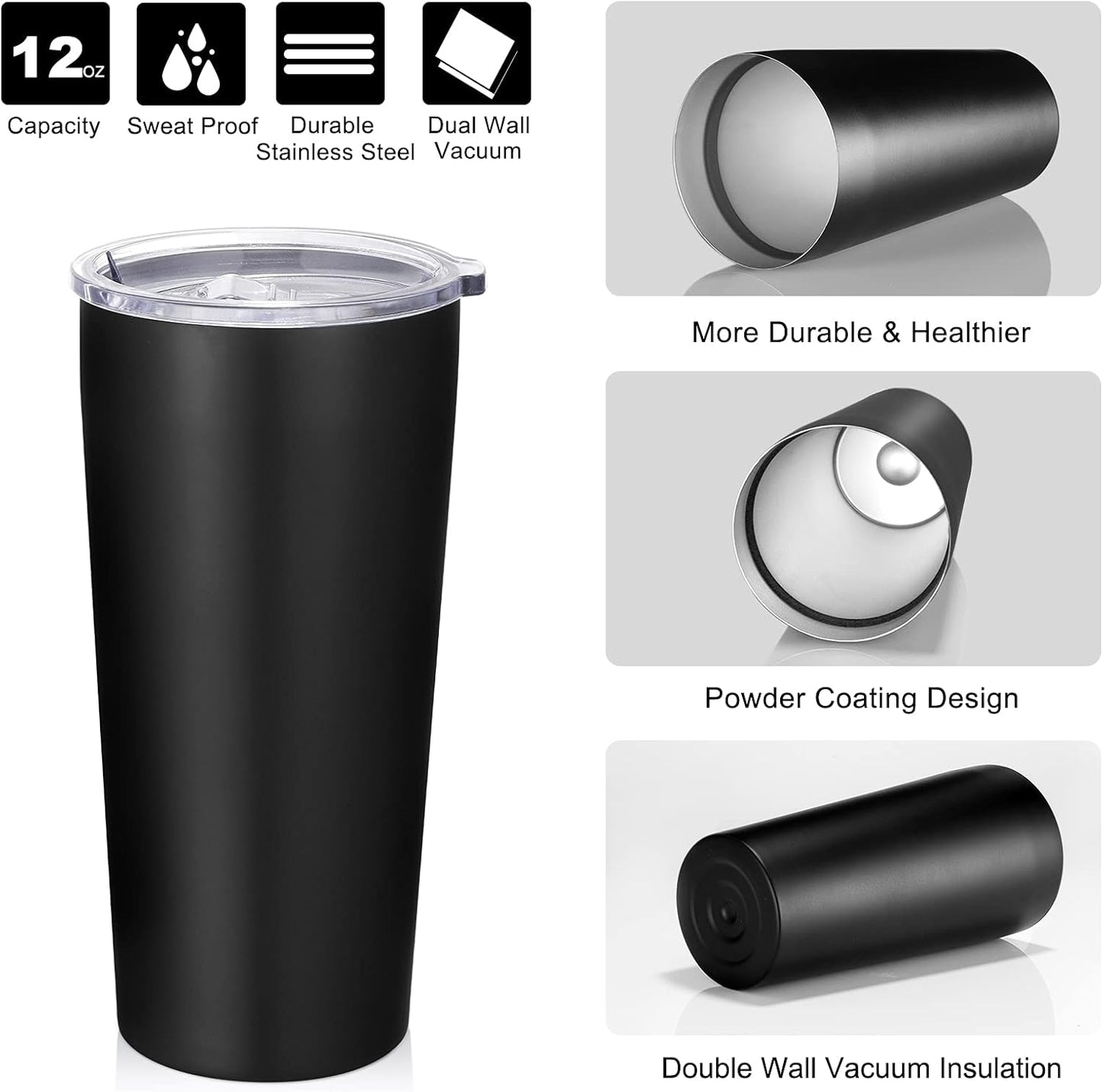 VEGOND 20oz Tumbler Bulk with Lid and Straw 1 Pack, Stainless Steel Vacuum Insulated Tumbler, Double Wall Coffee Cup Travel Mug, River Green