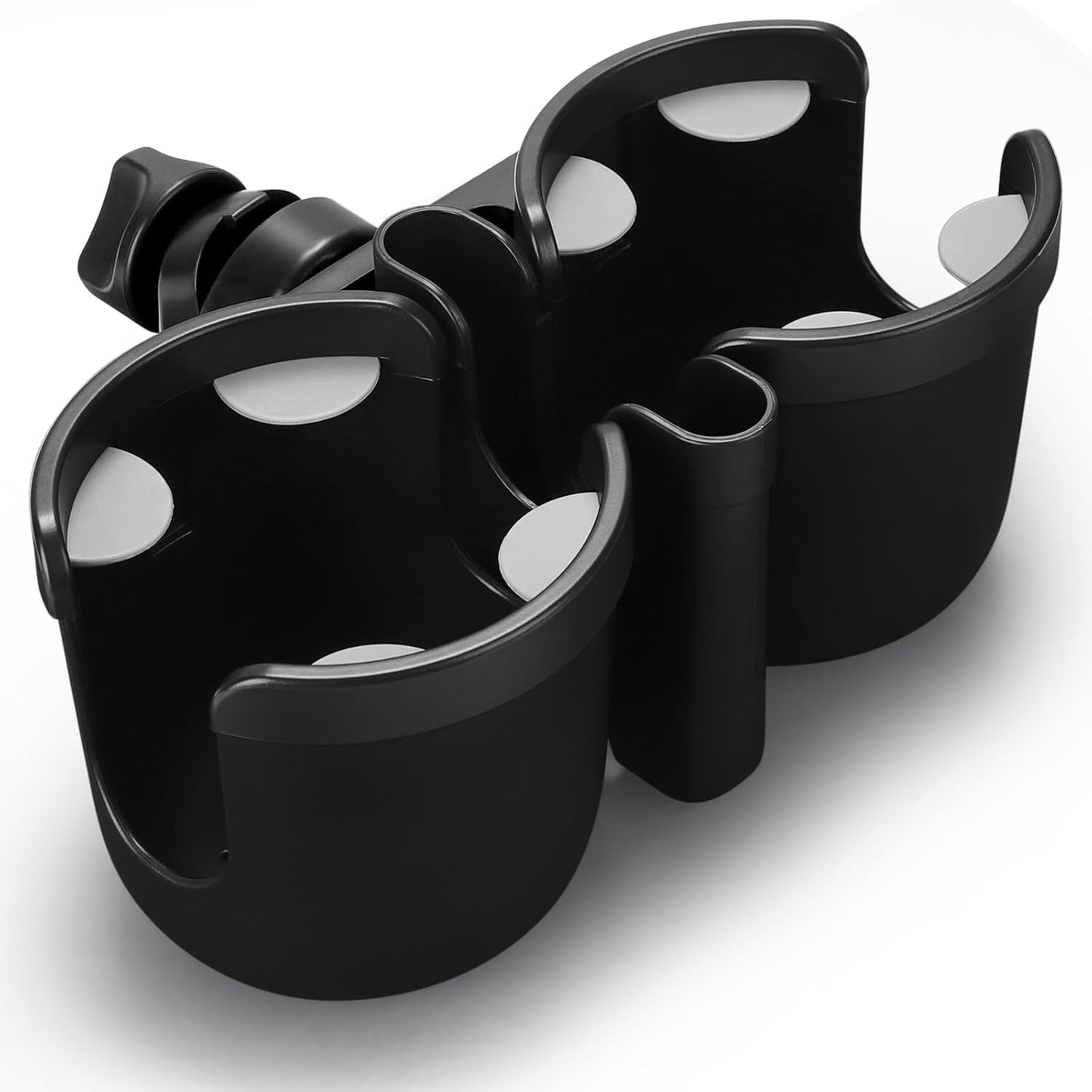 Accmor Stroller Cup Holder with Phone Holder, Bike Cup Holder, Universal Cup Holder for Uppababy Nuna Doona Strollers, 2-in-1 Cup Holder for Walker, Wheelchair, Scooter - Colors A