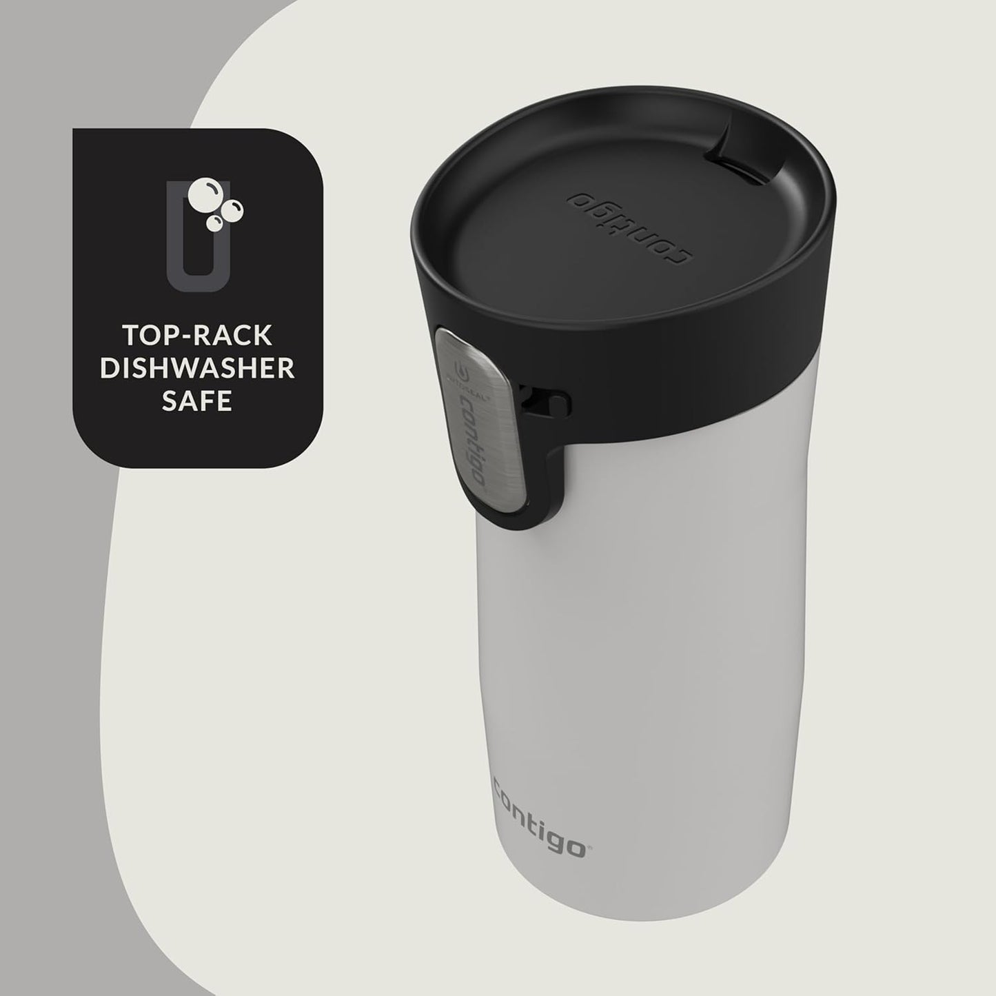 Contigo AUTOSEAL West Loop Vacuum-Insulated Stainless Steel Travel Mug with Easy-Clean Lid 12 oz Blueberry