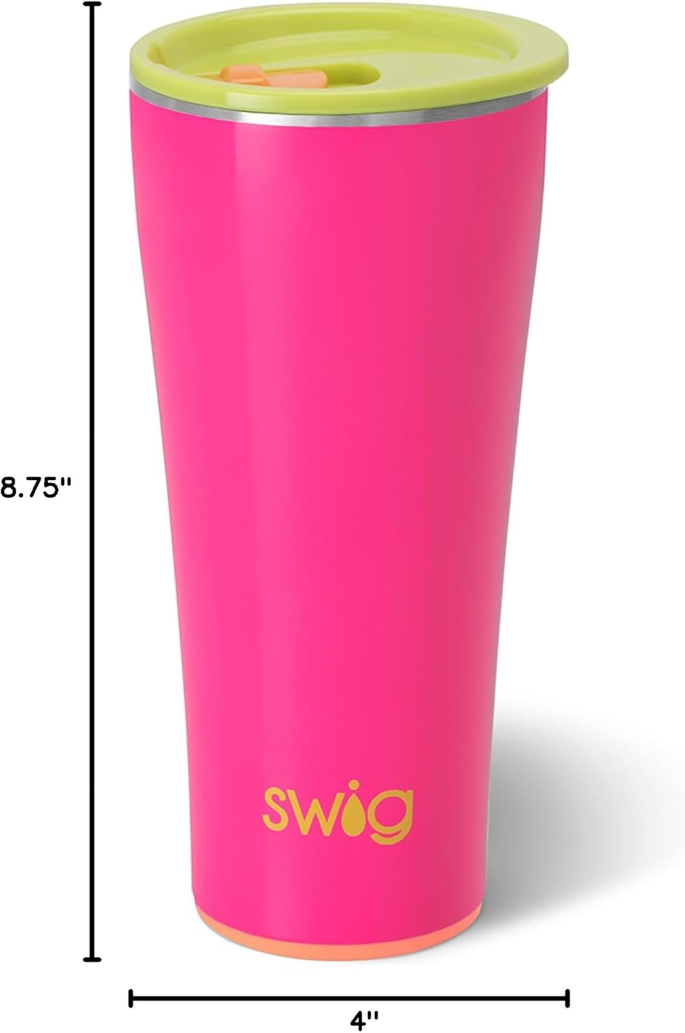 Swig Life 32oz Insulated Tumbler, Travel Coffee Tumbler with Lid, Cup Holder Friendly Travel Coffee Mug, Stainless Steel with Lid (Hayride)