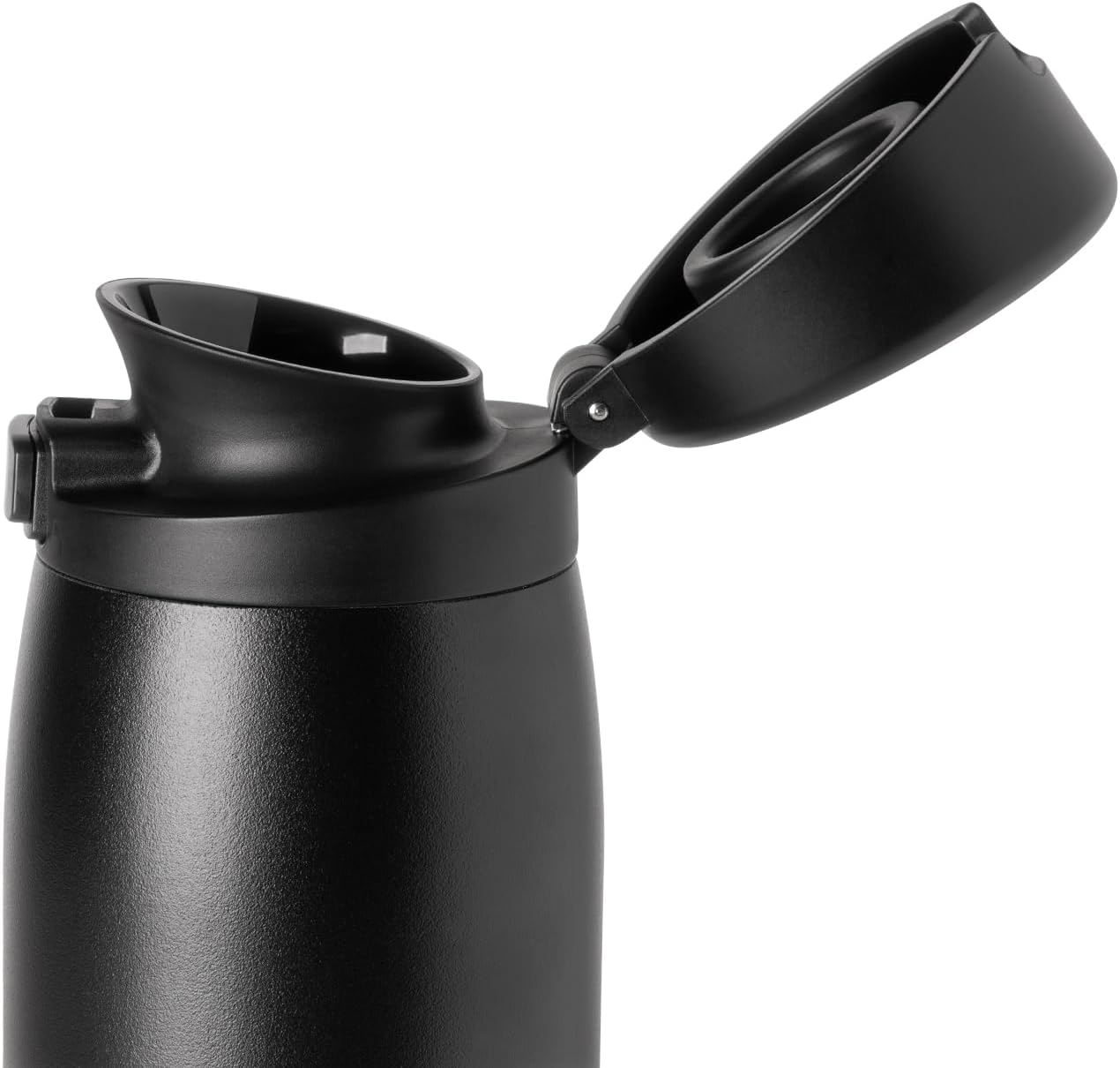 Simple Modern Sidekick Travel Coffee Mug | Ceramic-Lined Insulated Stainless Steel Tumbler | Leak-Proof and Cup Holder Friendly | 16oz, Almond Birch Mix