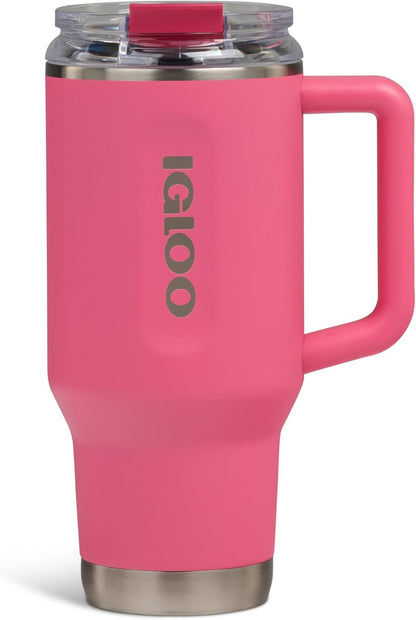 Igloo 20 oz Stainless Steel Tumbler | Sport Sipper Bottle | Thrift Pink