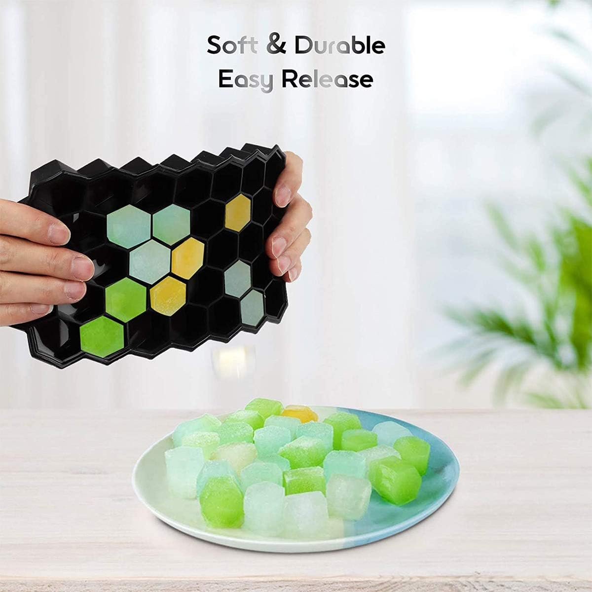 Mini Ice Cube Trays for Freezer 1 Pack — 160 Small Crushed Ice Cube Molds, BPA Free Food Grade Silicone, Easy Release Stackable Trays for Iced Coffee, Whiskey, Cocktail & Drinks