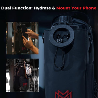 MAGNACE Magnetic Gym Bag Bundle, 3-in-1 Set with Water Bottle Holder, Magnetic Pouch, Towel & Sling Bag – For Men & Women