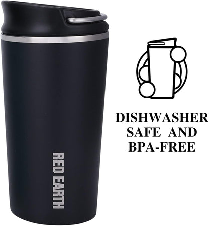 GiNT 17oz Travel Tea Mug with Infuser, 2 Lids. Vacuum Insulated 316 Stainless Steel Coffee Mug. Dishwasher Safe Tea Cup with Strainer for Hot & Cold Brew Coffee. Mothers Day Gifts for Mom (White)