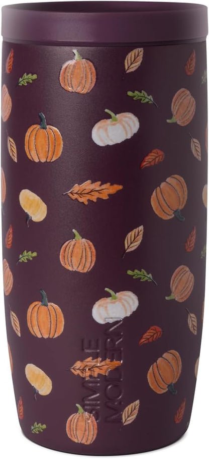 Simple Modern Halloween Signature Voyager | 16oz Travel Coffee Mug Tumbler with 360° Lid | Gifts for Women Men | Ceramic-Lined Insulated Stainless Steel Cold Brew Iced Coffee Cup | Spooky Mix