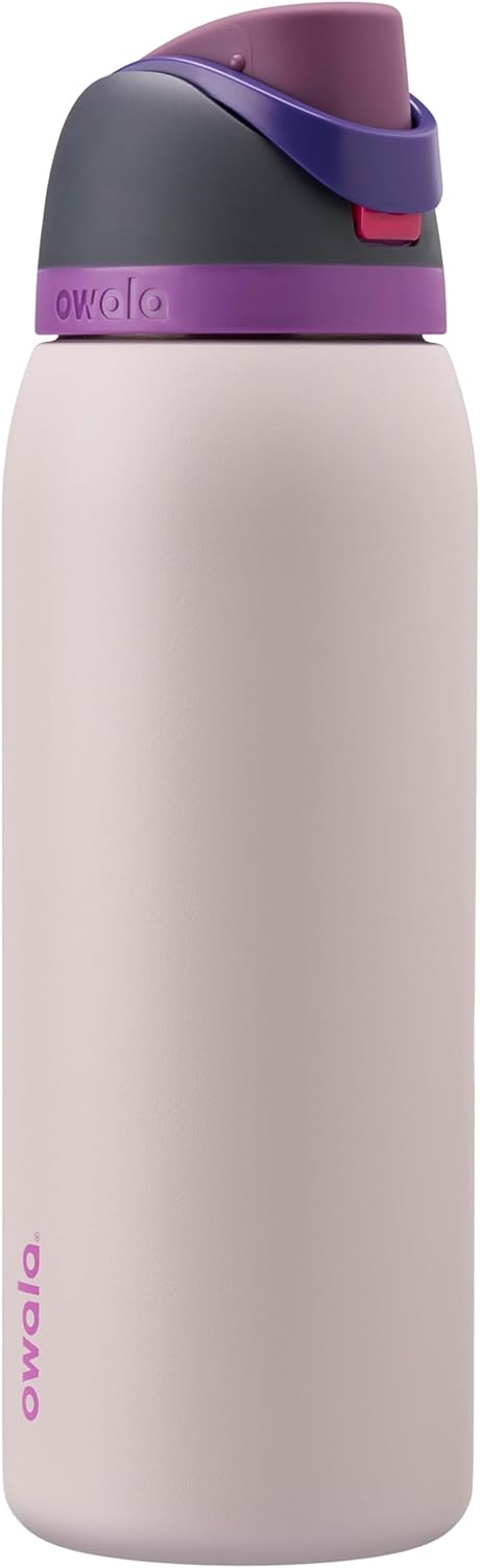 Owala FreeSip Insulated Stainless Steel Water Bottle with Straw, BPA-Free Sports Water Bottle, Great for Travel, 32 Oz, Denim