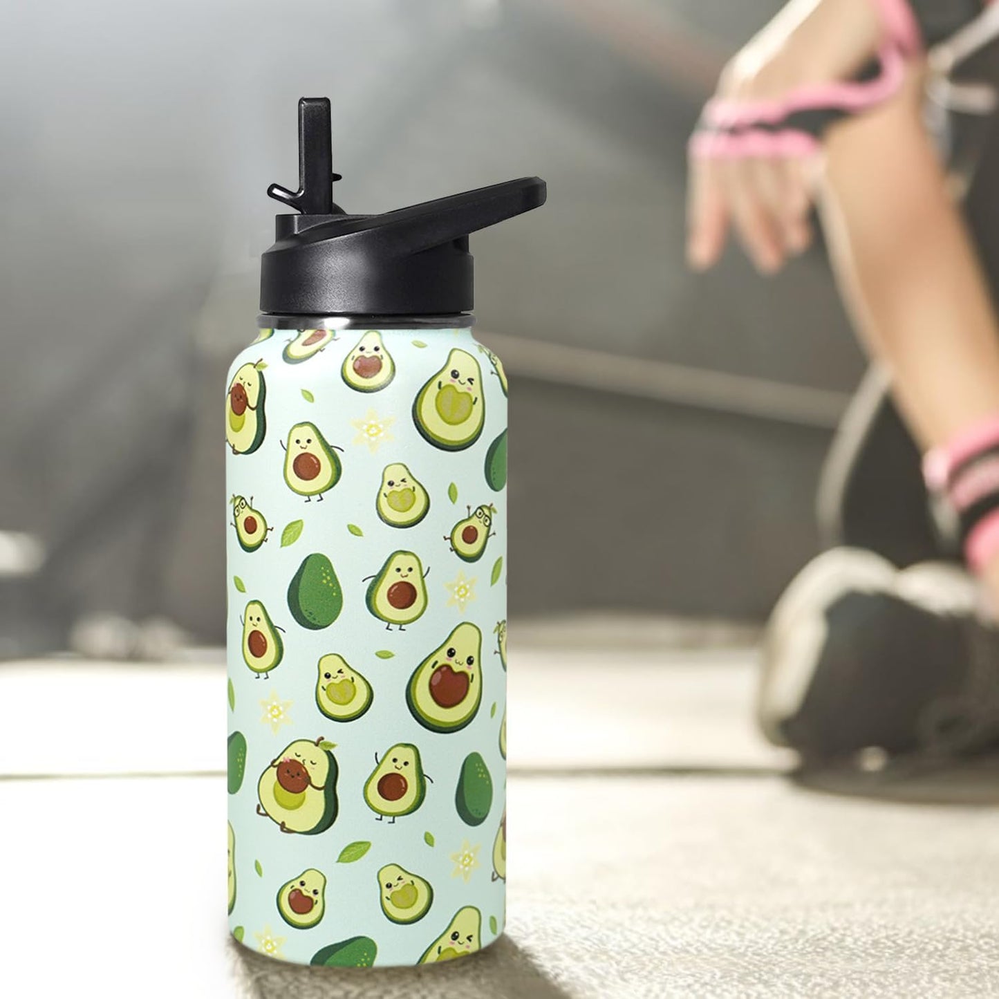 32 oz Pickleball Insulated Water Bottle with Straw - Pickleball Gym Hiking Sports Coffee Mug | Perfect Pickleball Gifts for Women, Pickleball Decor Accessories