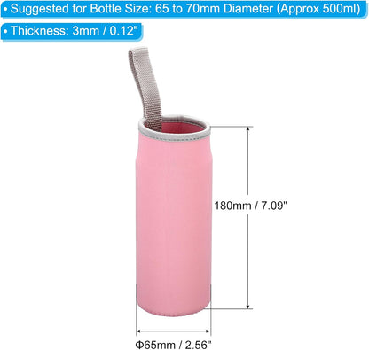 PATIKIL Water Bottle Sleeves, Neoprene Insulated Bottle Bag Holder Carrier Pouch with Finger Strap