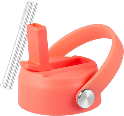 RRegeny Straw Lid for Hydro Flask Wide Mouth 32 40 oz, Lids with Flexible Handle compatible with HydroFlask, Replacement Sports Flex Cap Wide Mouth Top