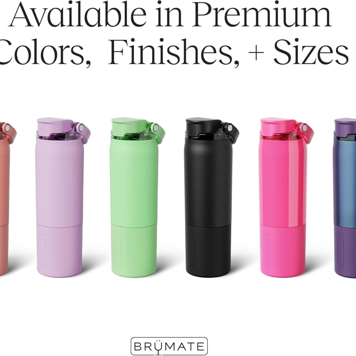 BrüMate Rise 25oz Water Bottle With 100% Leakproof Covered Silicone Straw | Insulated Stainless Steel Water Bottle | Cup-Holder Friendly | Fast Flow | Soft Sip Silicone Spout | BPA-Free (Rose Taupe)