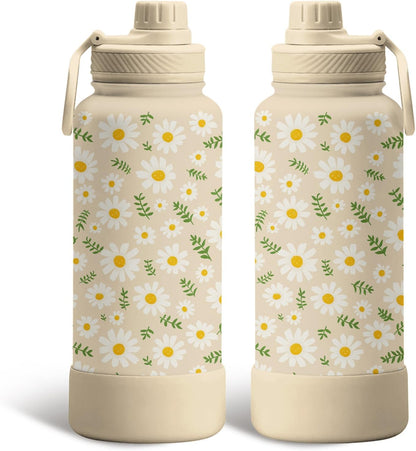 Pickleball 34oz Water Bottle with Spout Lid, Insulated Stainless Steel Travel Cup, Double Wall Vacuum Tumbler for Women Girls Ladies, Birthday Christmas Gift for Pickleball Lovers (1 pc)