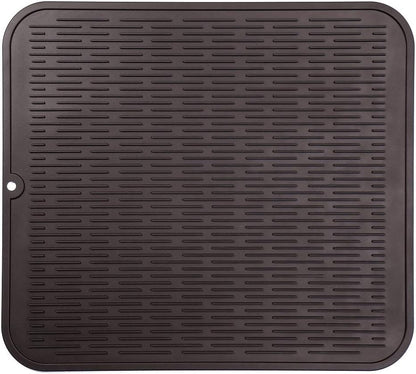 MicoYang Silicone Dish Drying Mat for Multiple Usage,Easy clean,Eco-friendly,Heat-resistant Silicone Mat for Kitchen Counter,Sink,Bar,Bottle,or Cup Green M 17 inches x 6 inches