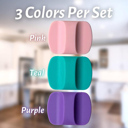 Magnetic Slider Replacement for Yeti Tumblers | 3 Pack Magnetic Lid Sliders, Compatible with 10oz, 16oz, 20oz, 26oz, 30oz Yeti Cups | Durable, Reusable, Colorful, Easy Snap-In Installation