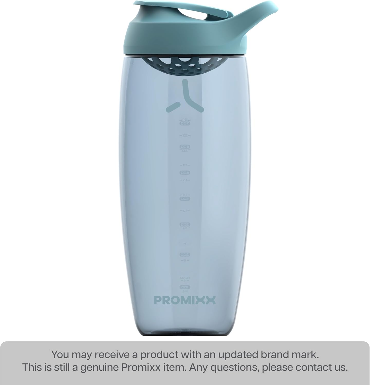 Promixx Pursuit Protein Shaker Bottle (24 oz) – Silent No-Ball Mixer, Leak-Proof Lid, BPA/BPS & Phthalate-Free ECOZEN – Easy-Clean Shaker Cup for Protein Shakes, Pre & Post-Workout Smoothies