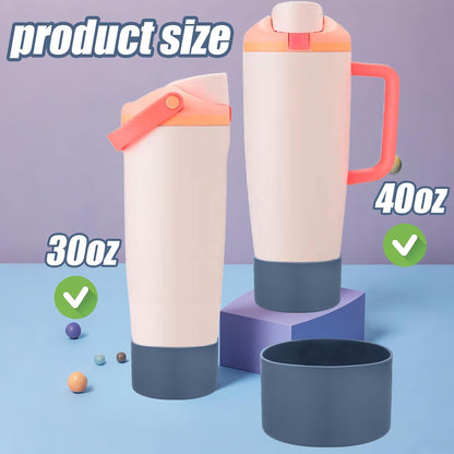 Mity rain 2PCS Protective Silicone Boots for Owala 30oz & 40oz FreeSip Sway Bottles & Tumblers - Accessories for owala, Enhances Stability & Prevents Scratches(Black Cherry)