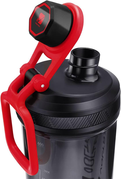 VOLTRX Electric Protein Shaker Bottle - USB Rechargeable Mixer Cup for Shakes and Meal Replacements, BPA-Free Tritan, 20oz