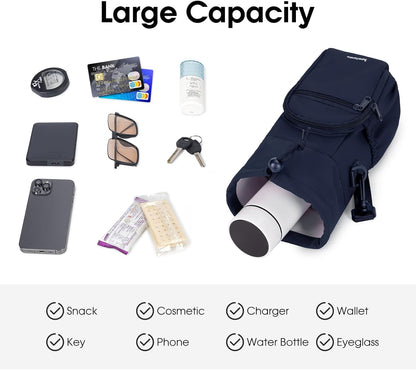 sportsnew Water Bottle Holder 40oz Crossbody Insulated Cup Sleeve Water Bottle Carrier Sling Bag with Phone Pocket, Walking