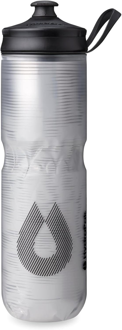 HydraPak | Polar Bottle - Polar Sport Insulated Water Bottle - BPA-Free, Sport & Bike Squeeze Bottle with Handle (Pulse Blue, 700ml / 24oz)