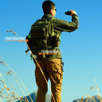 Upgraded Tactical Drawstring Molle Water Bottle Holder Tactical Pouches