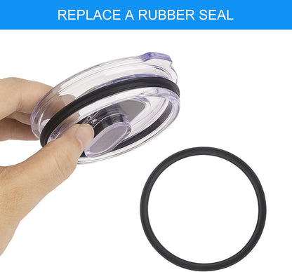 4 Pack Rubber Seal Replacement Compatible with Yeti 20/30 Oz Tumbler Lid, O Ring Gasket for Yeti 10/14 OZ Mug Lid Replacement Silicone Seal Parts