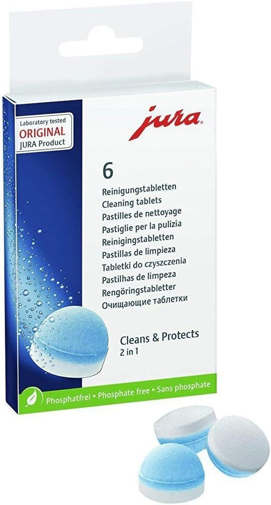 Jura 64308 Cleaning Tablets for All Automatic Coffee Centers, 6-Count