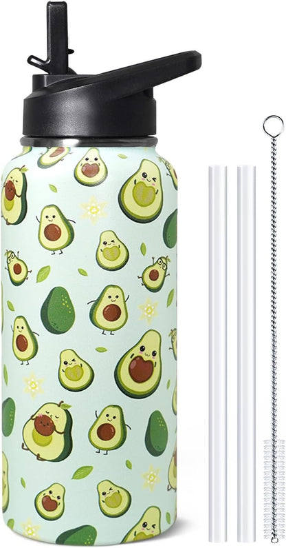 32 oz Pickleball Insulated Water Bottle with Straw - Pickleball Gym Hiking Sports Coffee Mug | Perfect Pickleball Gifts for Women, Pickleball Decor Accessories