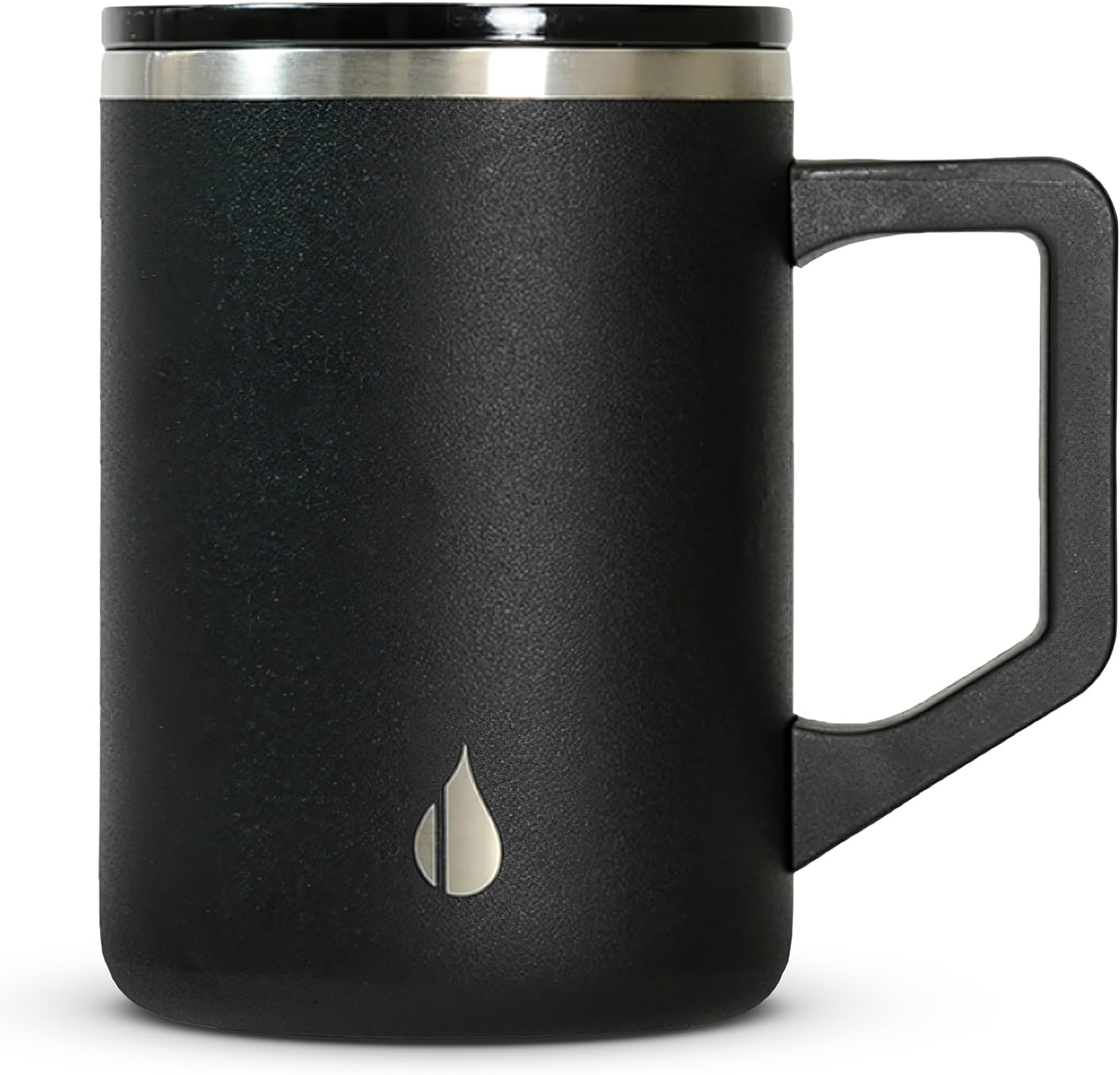 Elemental Insulated Coffee Mug - Triple-Wall Stainless Steel Summit Travel Cup for Hot and Cold Drinks - Thermal Coffee Mug with Lid and Handle for Camping, Office & Travel 16oz - Rainbow Speckle