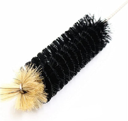 Long Bottle Brush, 17 in Bendable Cleaner Brushes for Cleaning Neck Beer Bottles, Wine, Baby Bottles, Water Bottles, Tumblers, Flask, Bird Feeder, Vase, Pipes and Brewing Supplies Black/1Pack