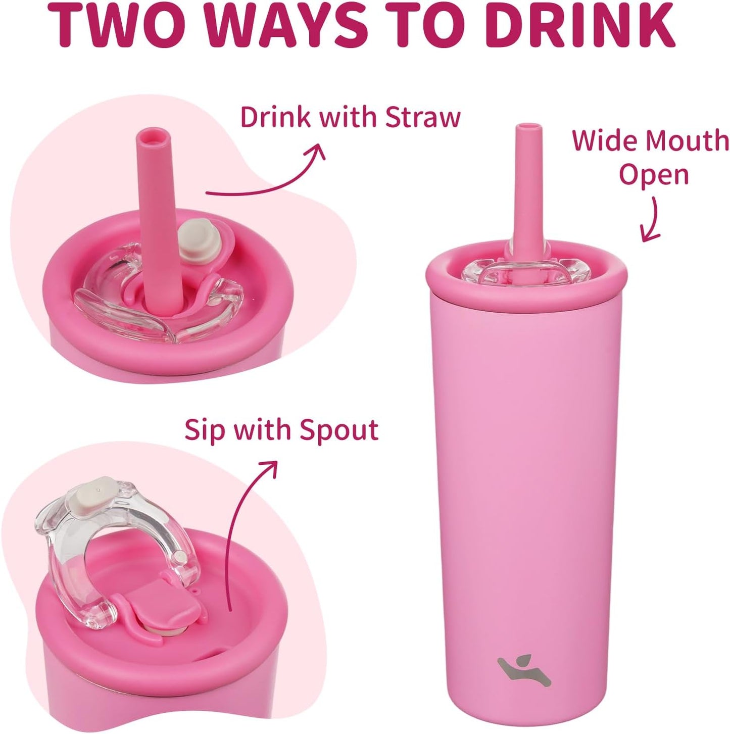 Konokyo 25oz Insulated Tumbler with Lid and Straw, Reusable Iced Coffee Cup with Lid, Travel Coffee Mug, BPA-Free, Leak-Proof and Durable, Oasis