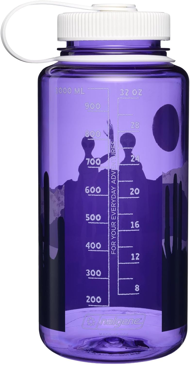Nalgene 32 oz Wide Mouth Water Bottle | BPA-Free, Durable & Leak Proof, Lightweight Bottle for Hiking & Gym, Work & Travel