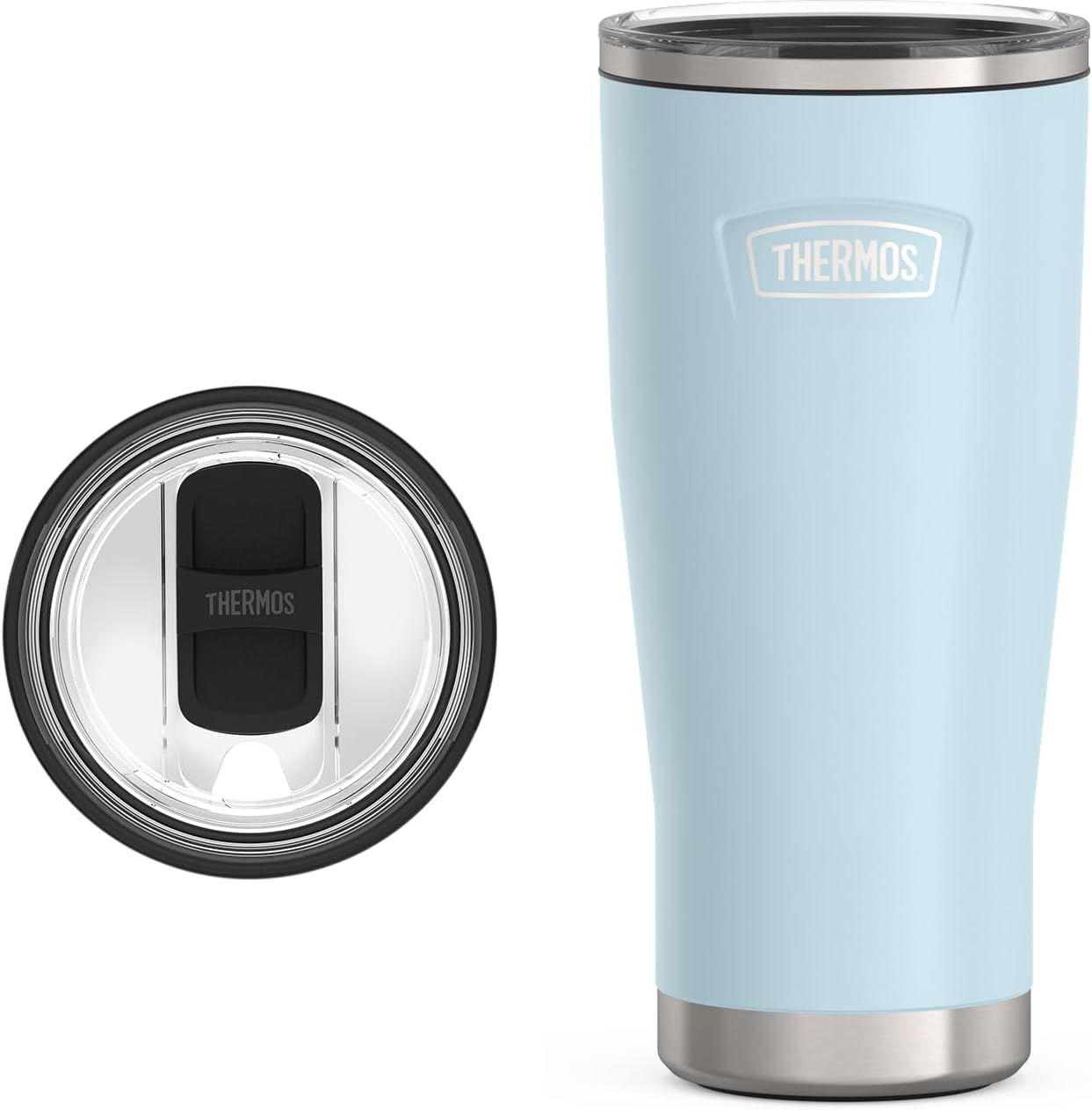 THERMOS ICON SERIES, Stainless Steel Tumbler with Slide Lock, 18 Ounce, Mystic Navy