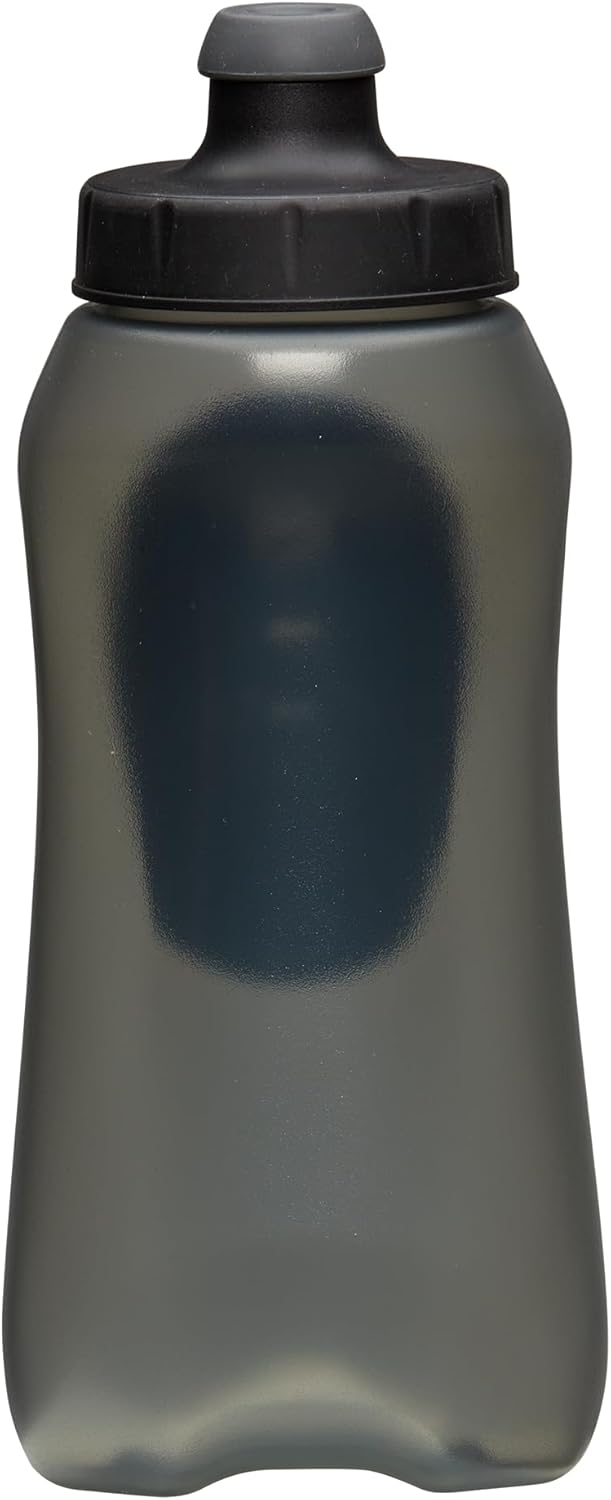 Nathan SpeedDraw 2 Insulated Handheld Running Water Bottle Flask 18oz – Double-Wall Insulation, Ergonomic Grip, Blast Valve Cap, Phone & Key Storage Pockets, Reflective Design