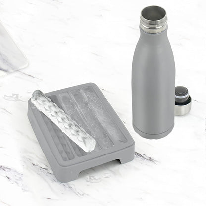 Tovolo Ice Cube Tray for Water Bottles Creates 5 Frozen Stick Tubes for Plastic & Reuseable Bottles, BPA Free Silicone Easy Release Water Bottle Ice Tray with Lid, Stackable Spill Proof Design