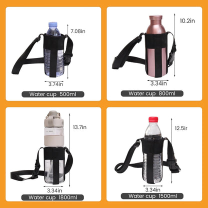 Water Bottle Shoulder Strap, Suitable for 12-32oz, Adjustable Crossbody Bottle Strap For Outdoor(Bottle Excluded)