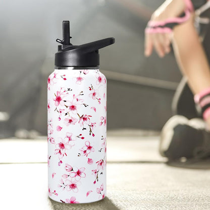 32 oz Pickleball Insulated Water Bottle with Straw - Pickleball Gym Hiking Sports Coffee Mug | Perfect Pickleball Gifts for Women, Pickleball Decor Accessories
