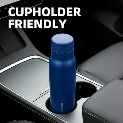 BJPKPK Stainless Steel Water Bottle,21oz insulated Reusable Bottle,Leakproof Metal Thermal Flask Double Wall,Keep Drinks Cold and Hot,Mint Green