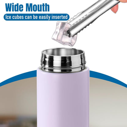 PARACITY Insulated Water Bottle,15 oz Stainless Steel Thermo, Double Wall Vacuum Water Bottle, Metal Water Bottle Keeps Hot for 12 Hrs, Cold for 24 Hrs, for Coffee, Drinks