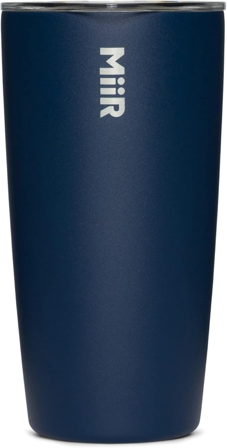 MiiR Tumbler, 12oz Insulated Stainless Steel with Press Fit Slide Lid – Splash Proof Design, Holds Hot & Cold Beverages, Stylish & Functional Cup Holder Compatible