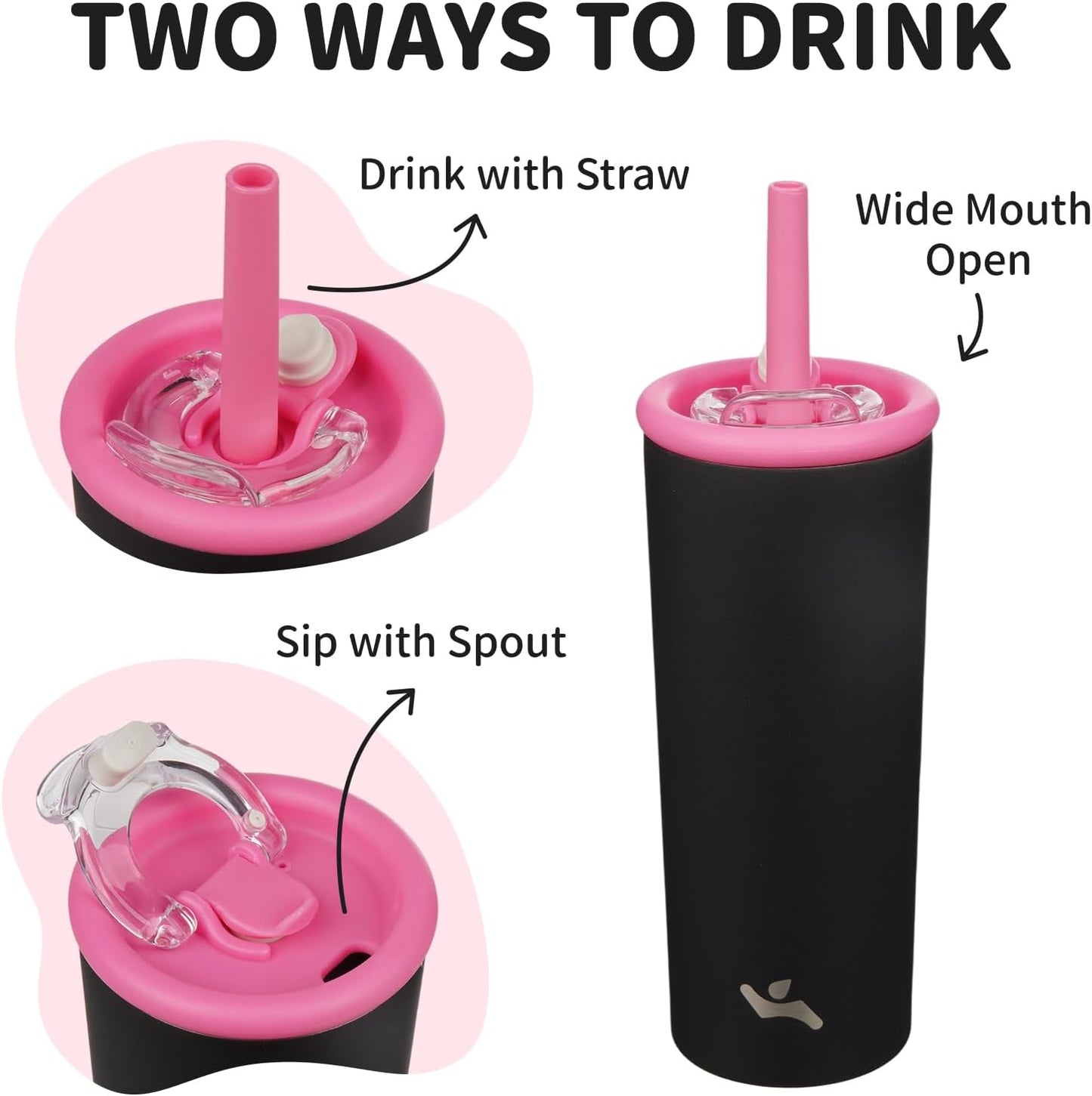 Konokyo 25oz Insulated Tumbler with Lid and Straw, Reusable Iced Coffee Cup with Lid, Travel Coffee Mug, BPA-Free, Leak-Proof and Durable, Oasis