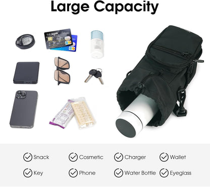 sportsnew Water Bottle Holder 40oz Crossbody Insulated Cup Sleeve Water Bottle Carrier Sling Bag with Phone Pocket, Walking