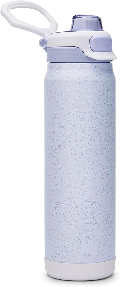 ZULU Powerfill Pro 32oz Stainless Steel Water Bottle with Quick Fill Lid, Triple Walled Vacuum Insulated Metal, Leak Proof Locking Lid, Sip and Chug, Reusable BPA Free, High Tide
