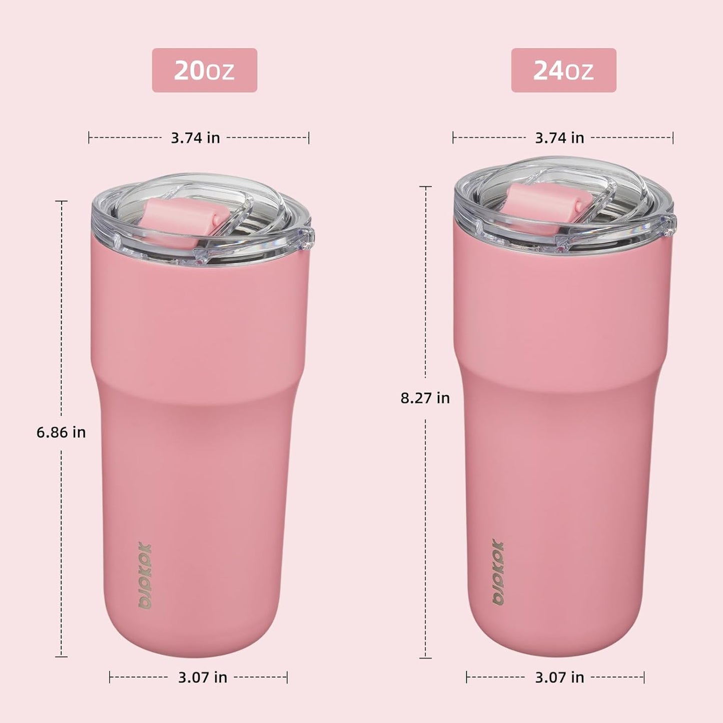 BJPKPK Insulated Tumbler,20oz Stainless Steel Tumbler with lid,Double Wall Travel Coffee Mug Thermal Cup,Keep Drinks Cold and Hot,Lavender